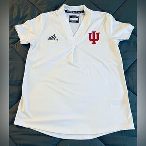 INDIANA HOOSIERS (IU) Women's NCAA Adidas AEROREVDY Golf Shirt. Size: Small ♥️🤍